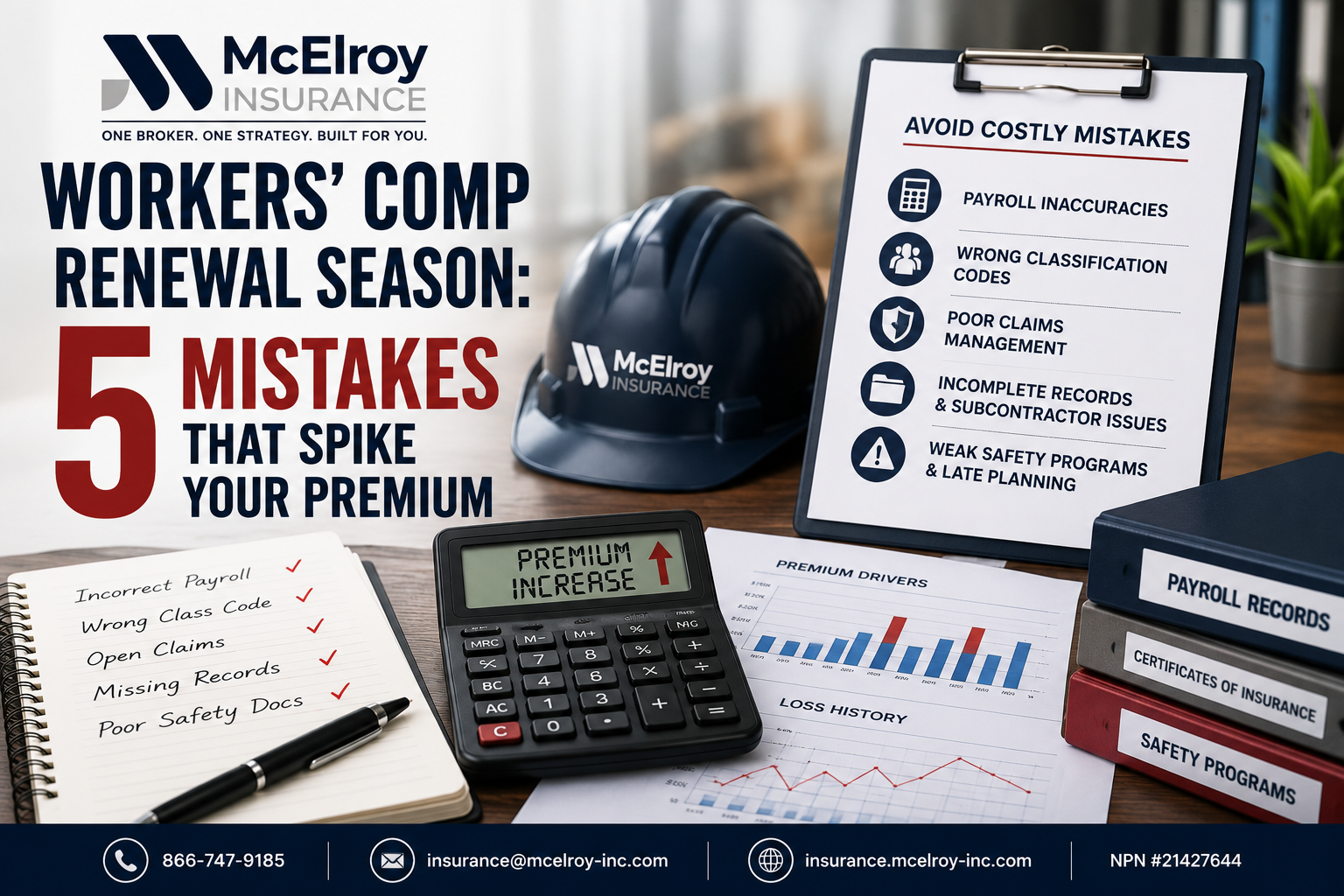 Workers’ Comp Renewal: 5 Mistakes That Spike Your Premium